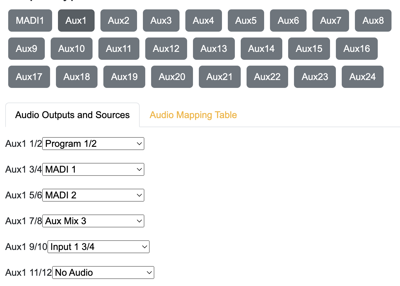 Thumbnail for ATEM Audio Mapping